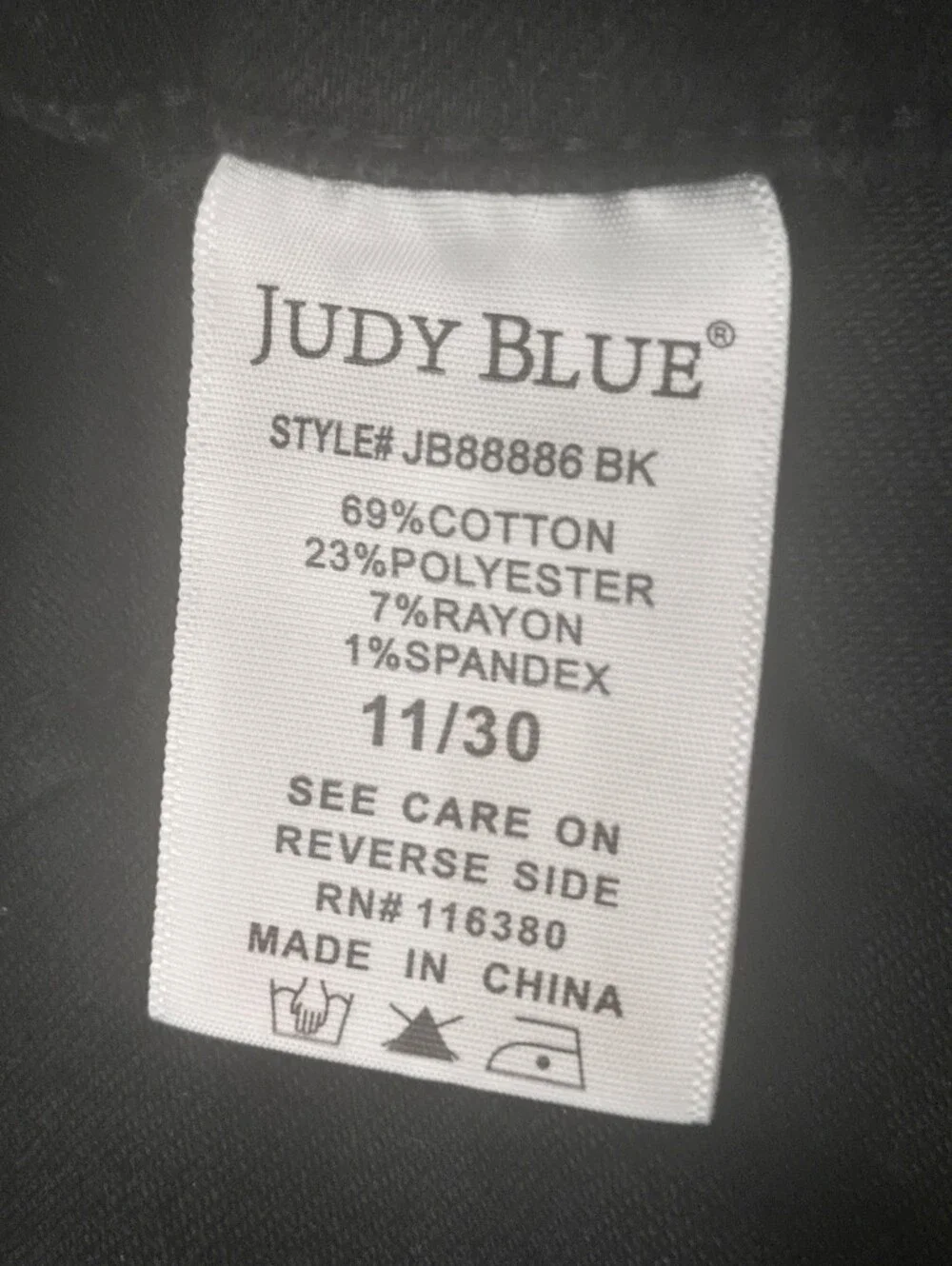 Judy Blue Black High-Rise Cargo Wide Leg Skater Stretch Utility Jeans, 11/30